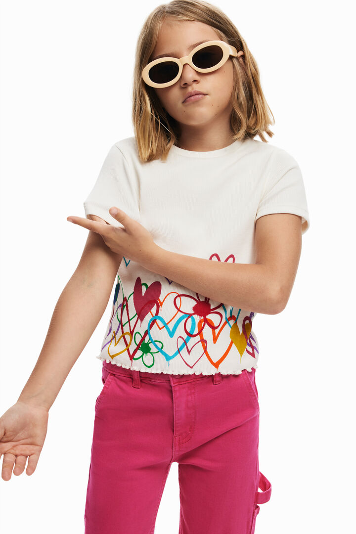 Heart illustrations T-shirt | Desigual