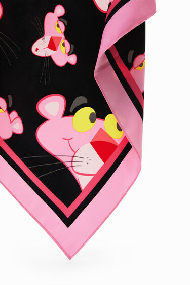Quadratisches Tuch rosaroter Panther | Desigual