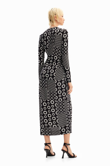 Vestit midi slim patch | Desigual
