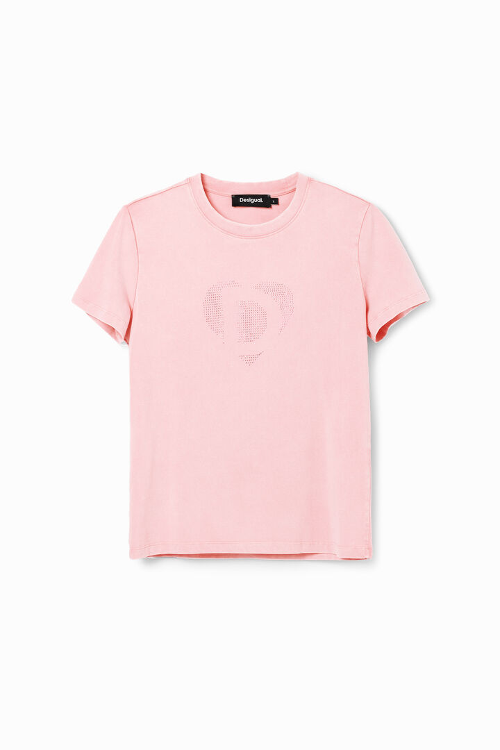 Rhinestone imagotype T-shirt | Desigual