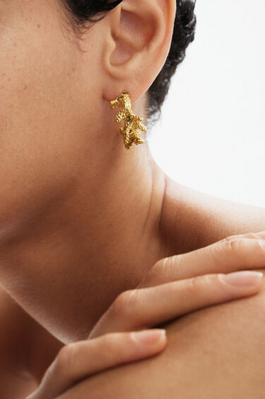 Zalio gold plated earrings | Desigual