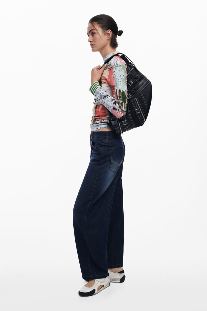 Bolso efecto piel hebillas pequeño | Desigual