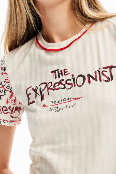 Textured message T-shirt | Desigual