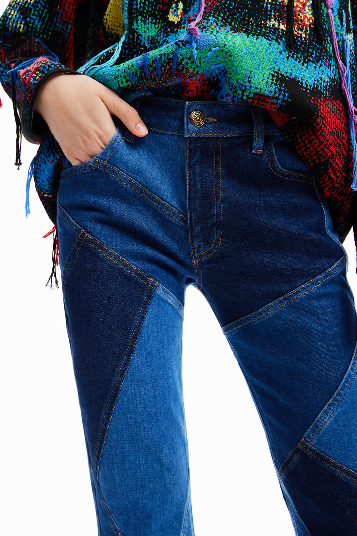 Jean flare patchwork María Escoté | Desigual