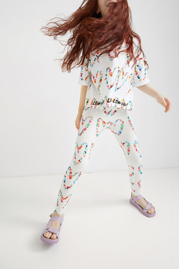 Legging met harten | Desigual