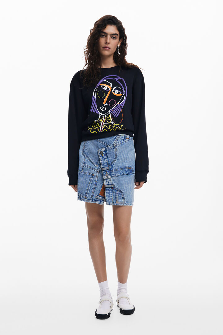 Printed sweatshirt | Desigual