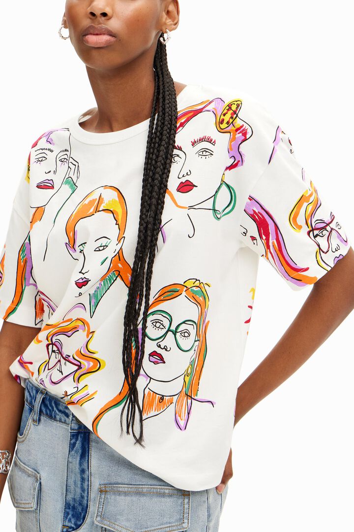 Arty faces T-shirt | Desigual