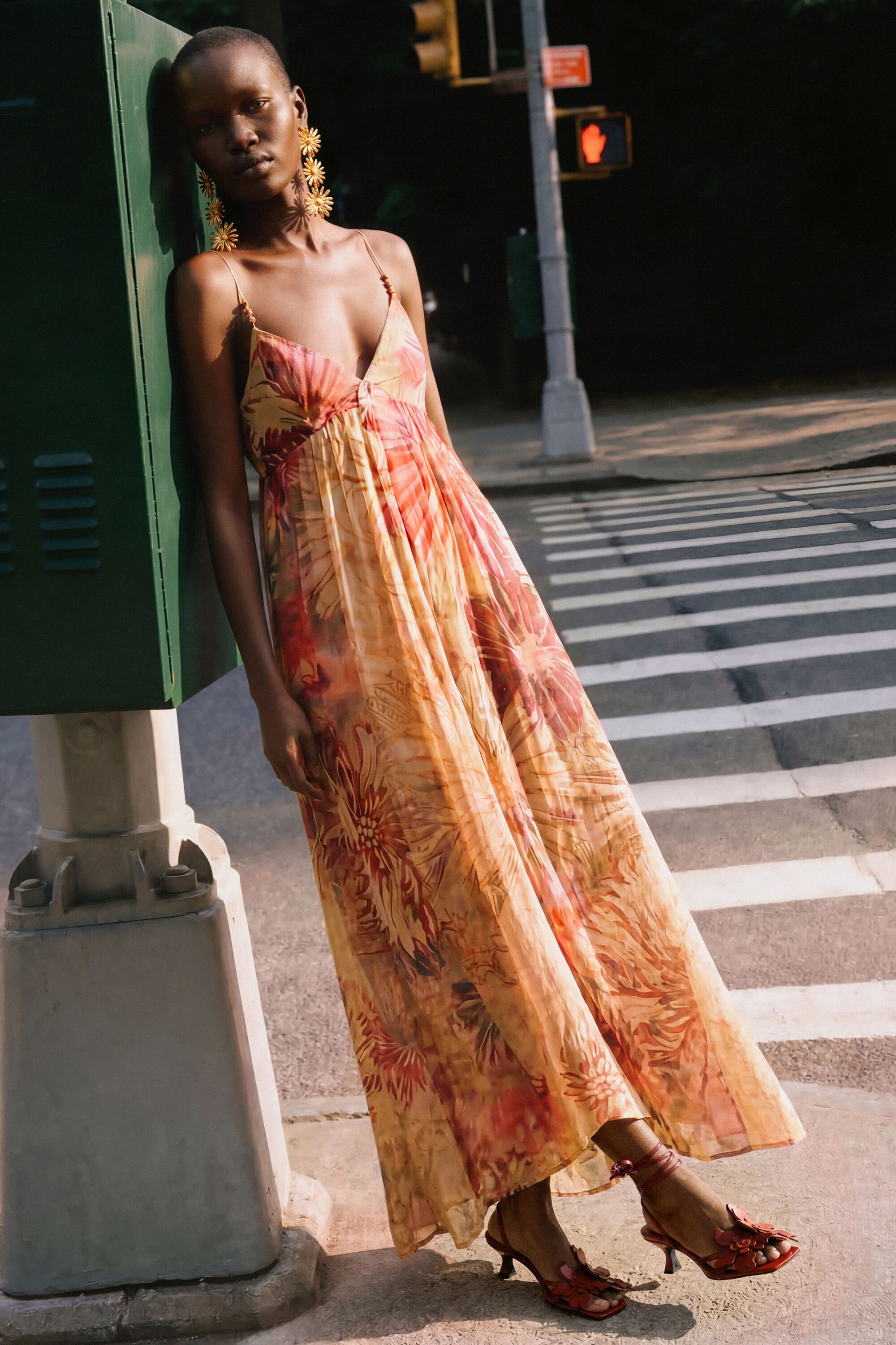Printed long dress