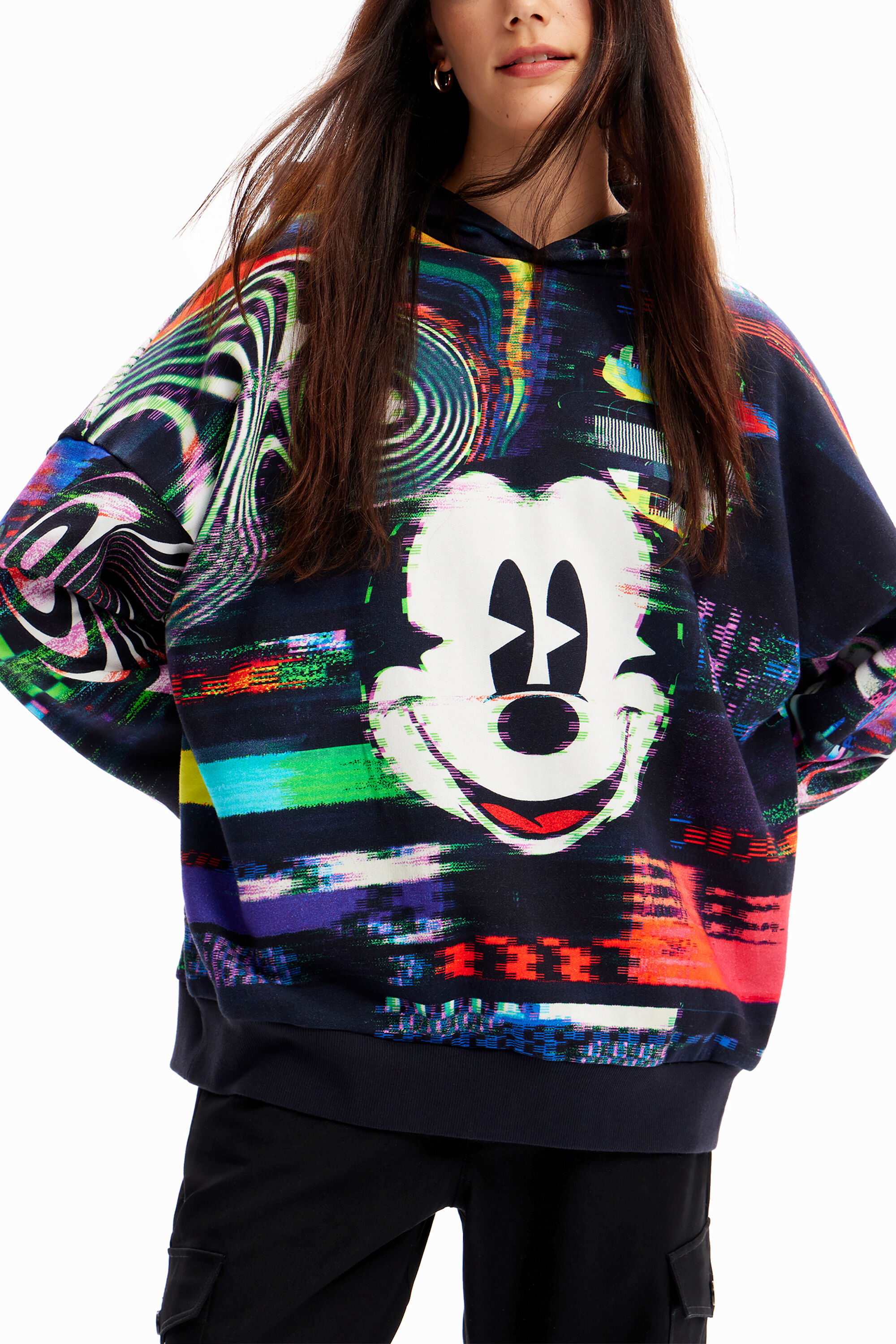Women's Oversize Mickey Mouse sweatshirt I Desigual.com