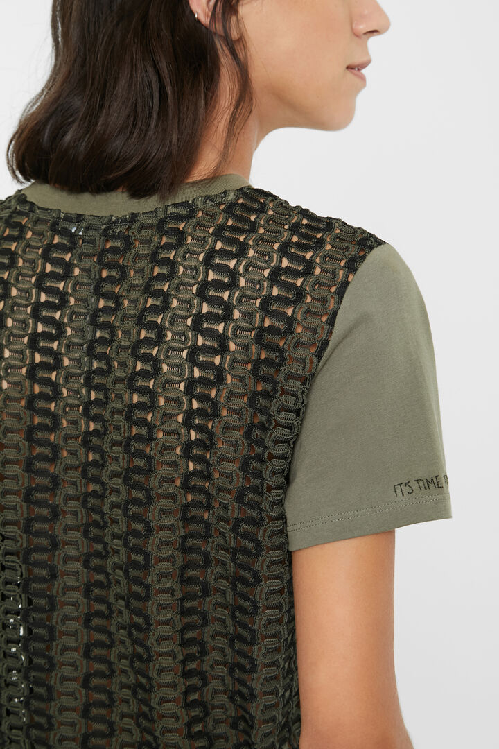 Crochet back T-shirt | Desigual