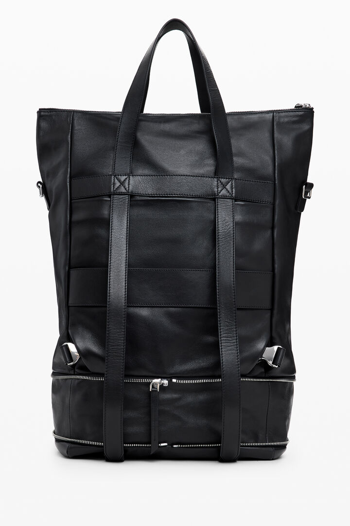 Grand sac à dos en cuir multipoche | Desigual