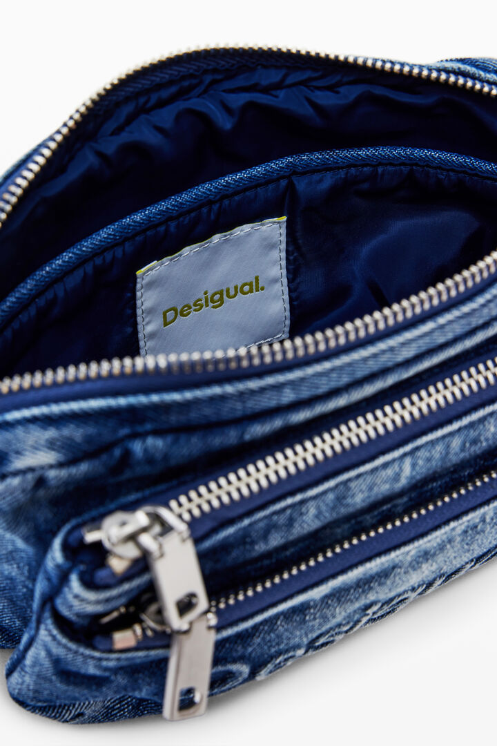 Large multi-pocket denim wallet | Desigual