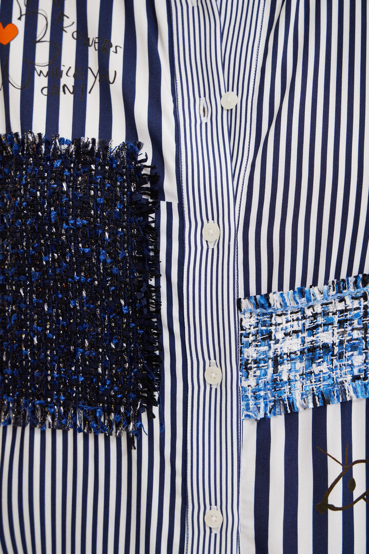 Tweed patches shirt | Desigual