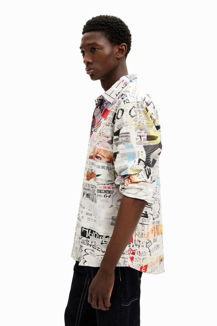 Hemd mit japanischem Pressedesign | Desigual