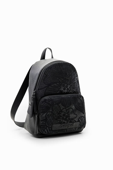 Small floral embroidery backpack | Desigual