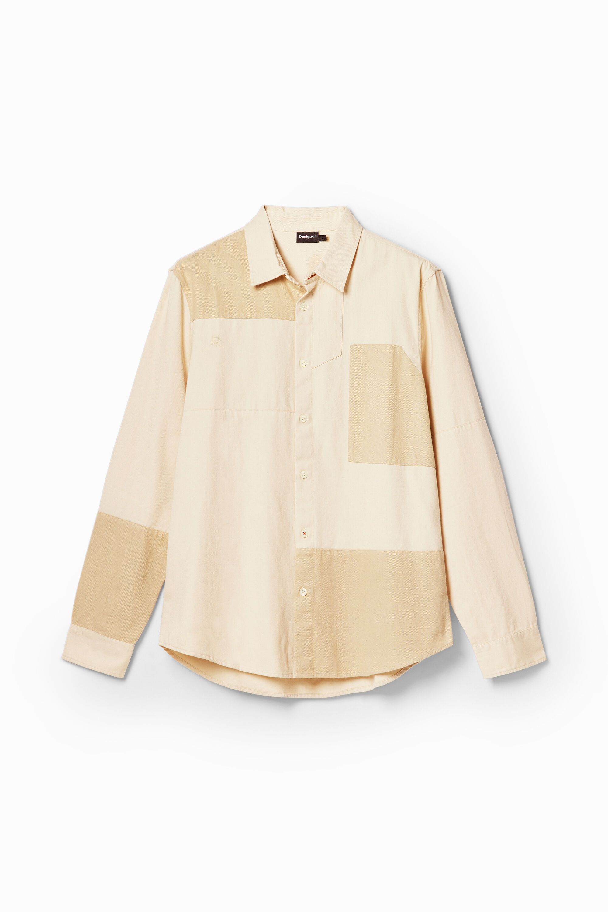 Camisa sarga patch - BROWN - L