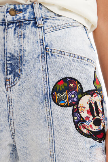 Relaxed jeans featuring Disney's Mickey Mouse | Desigual