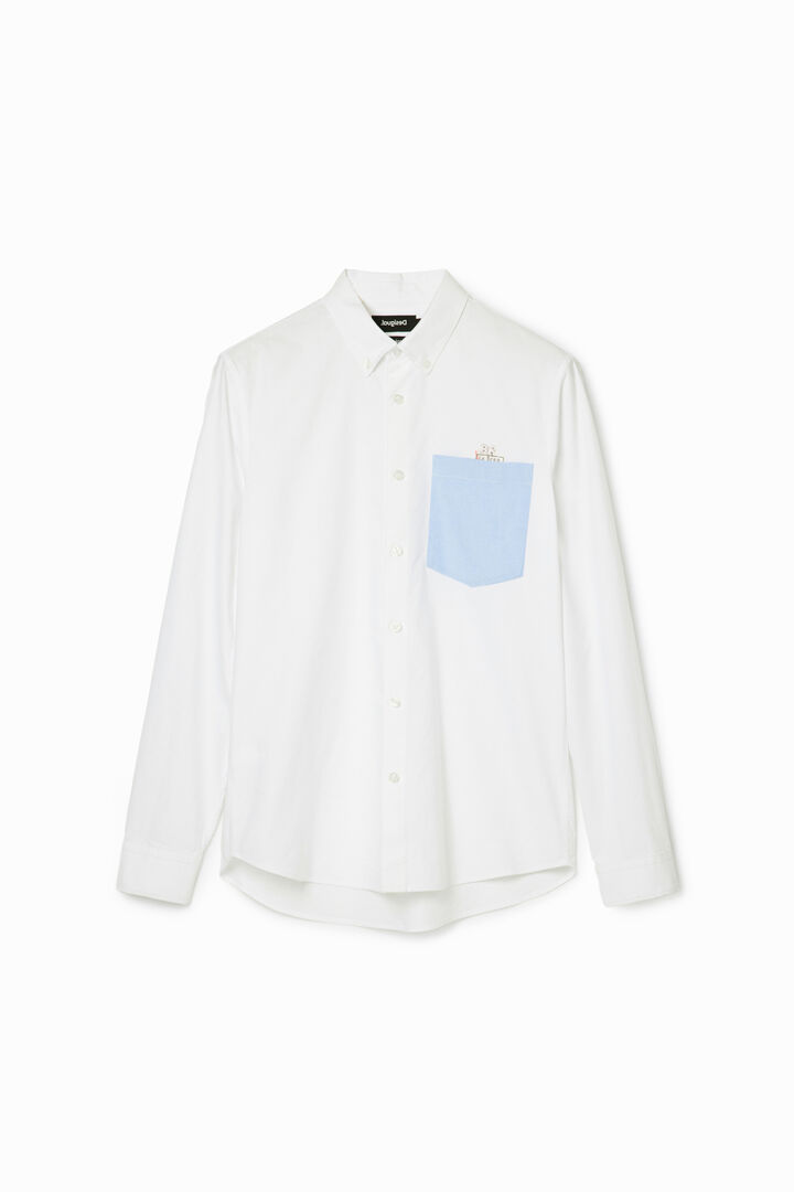 Camisa lisa bolsillo | Desigual