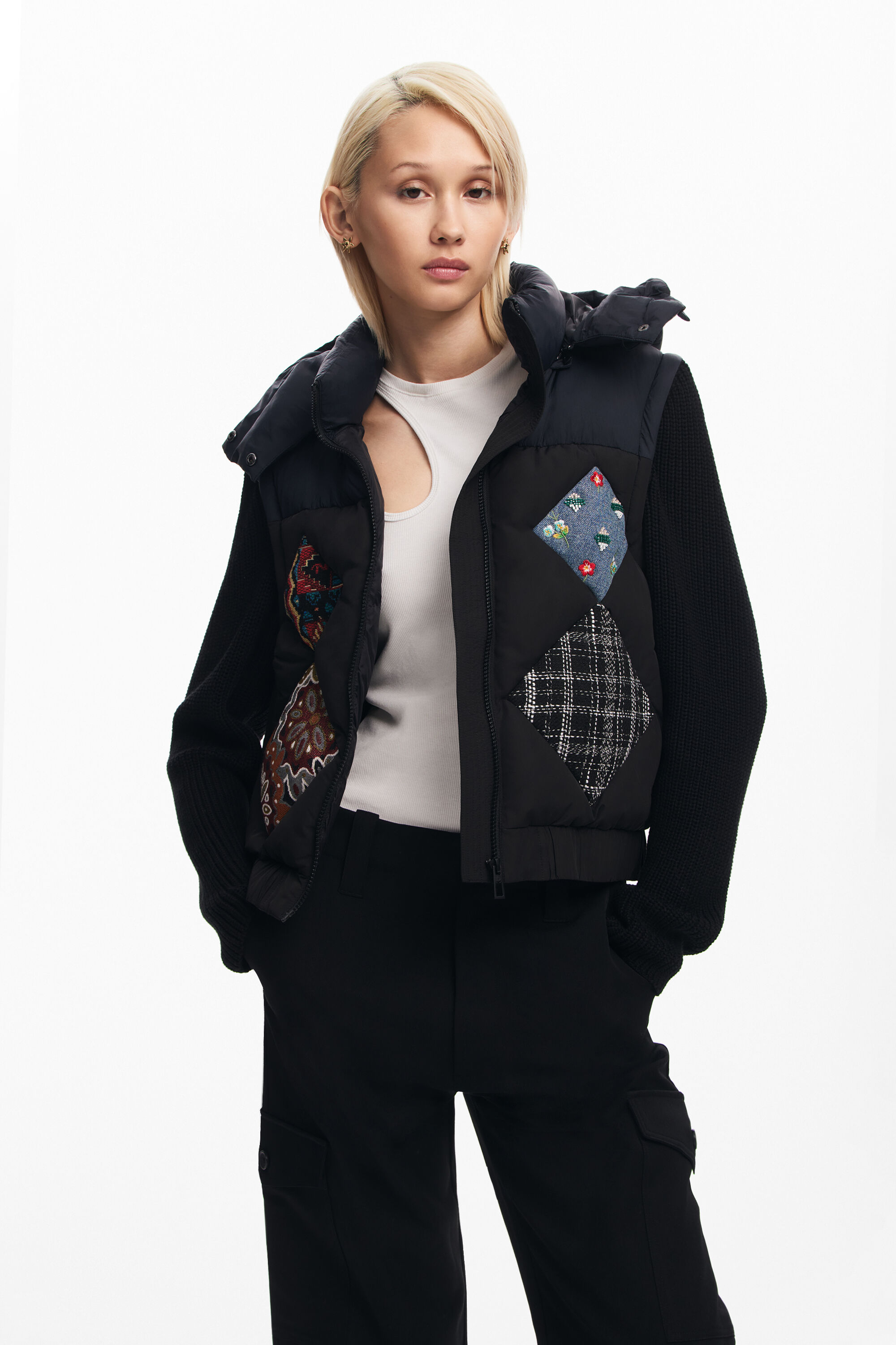 Chaleco desigual mujer outlet