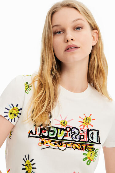 Camiseta arty flocado | Desigual