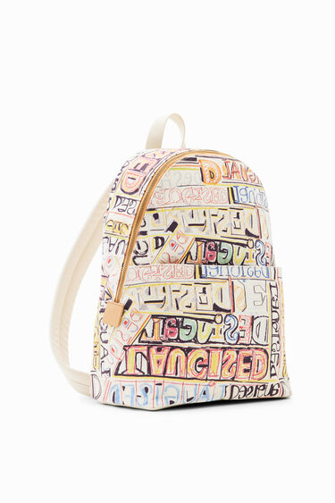Midsize arty logo backpack | Desigual