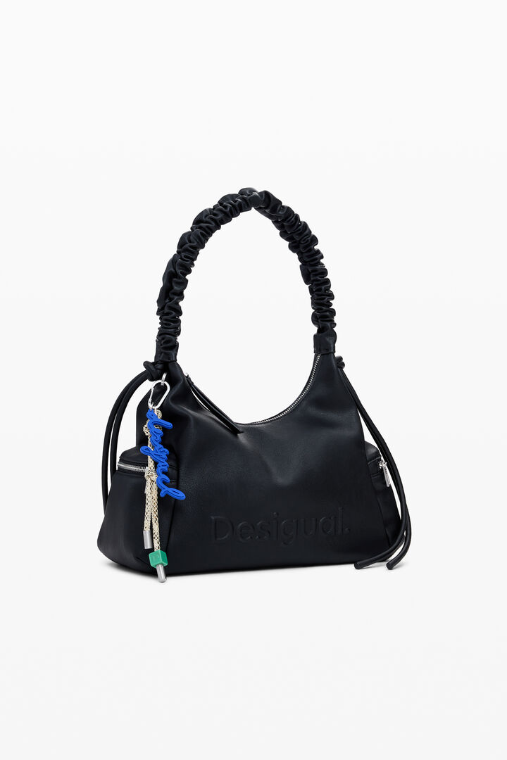 Sac logo 3D à anse froncée moyen | Desigual