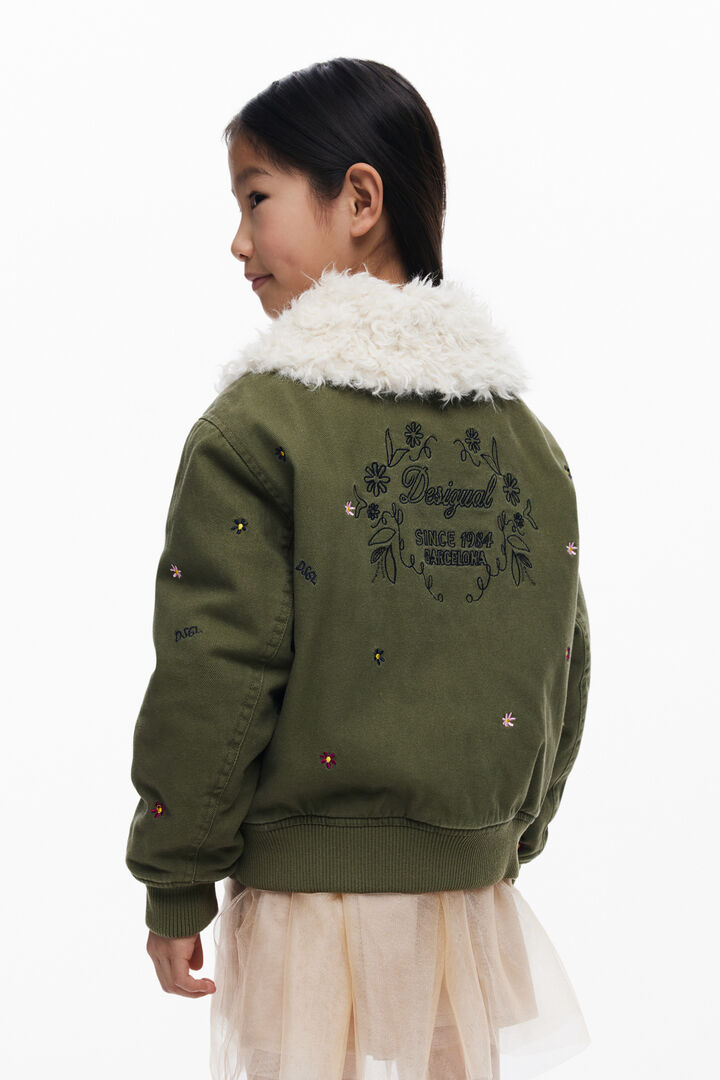 Fliegerjacke mit Fellkragen | Desigual
