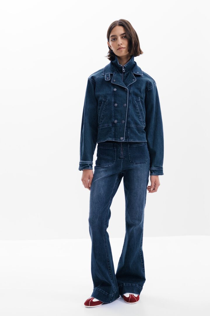 Jaqueta jeans com gola dupla | Desigual