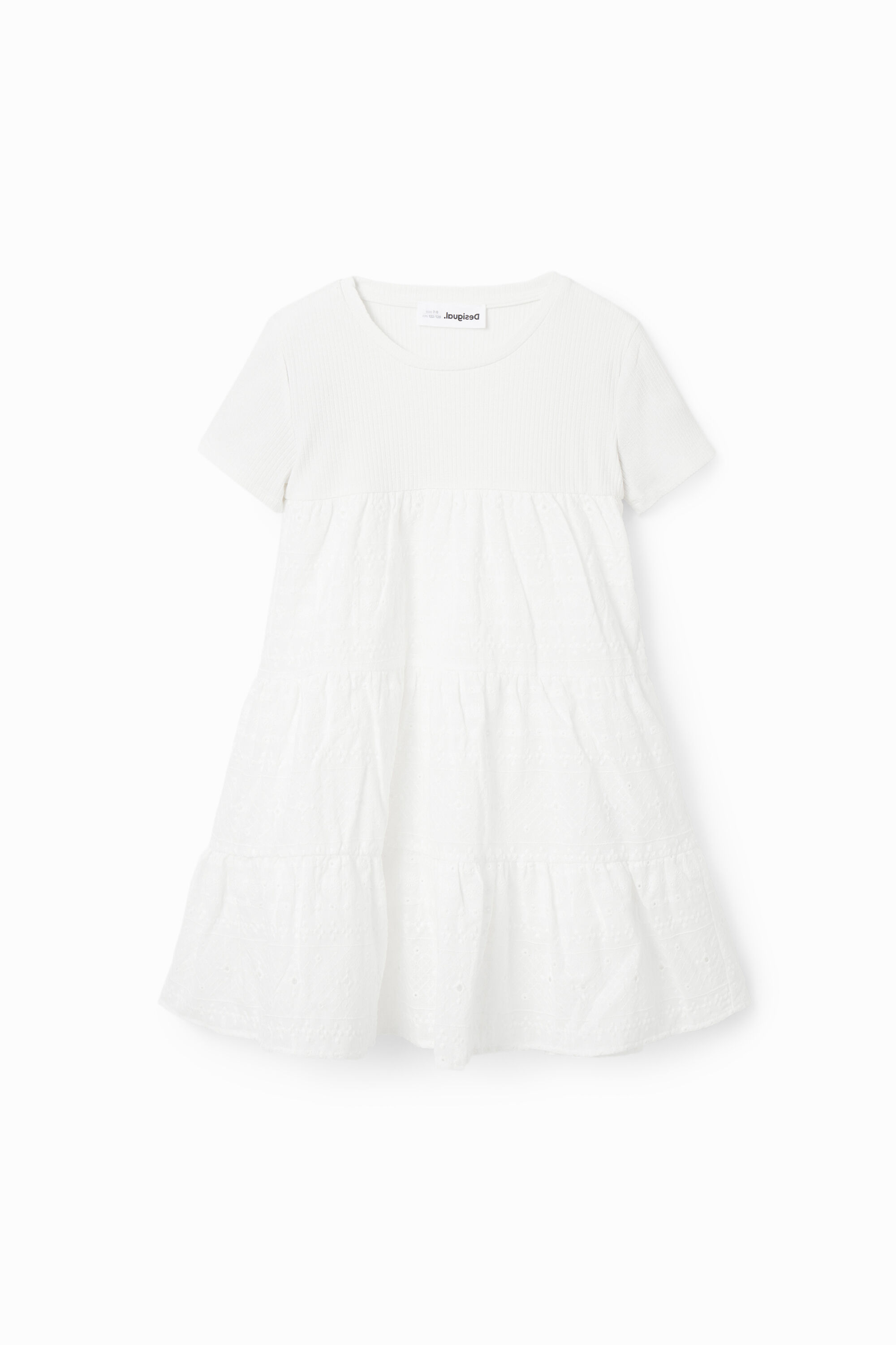 Swiss embroidery combination dress