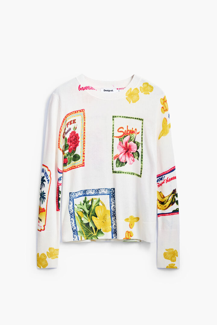 Tropical stamps sweater | Desigual