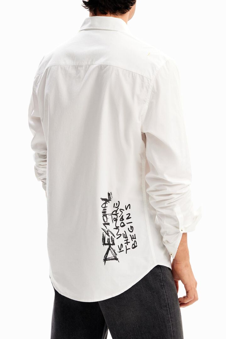 Poplin message shirt | Desigual