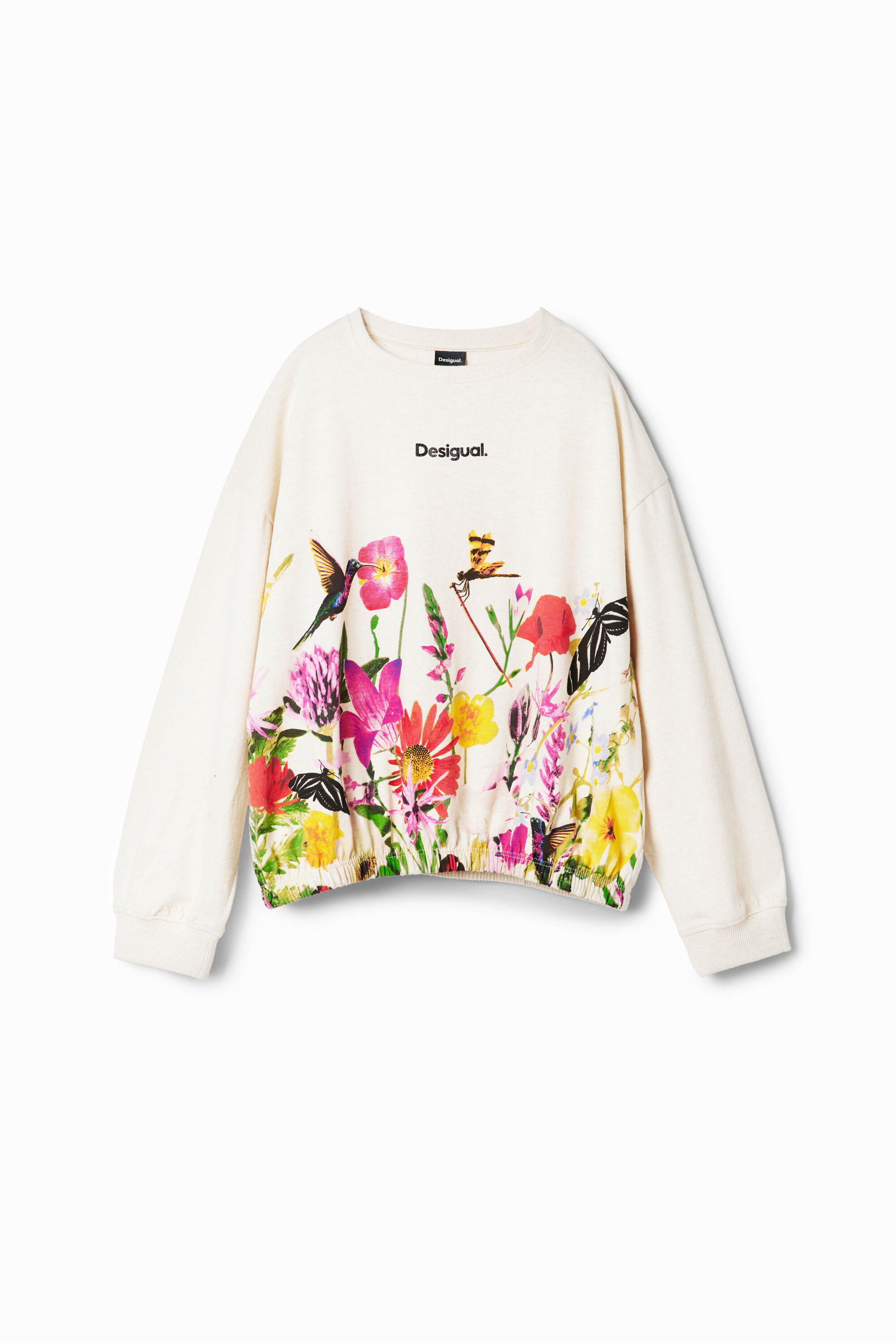 Camiseta abullonada flores