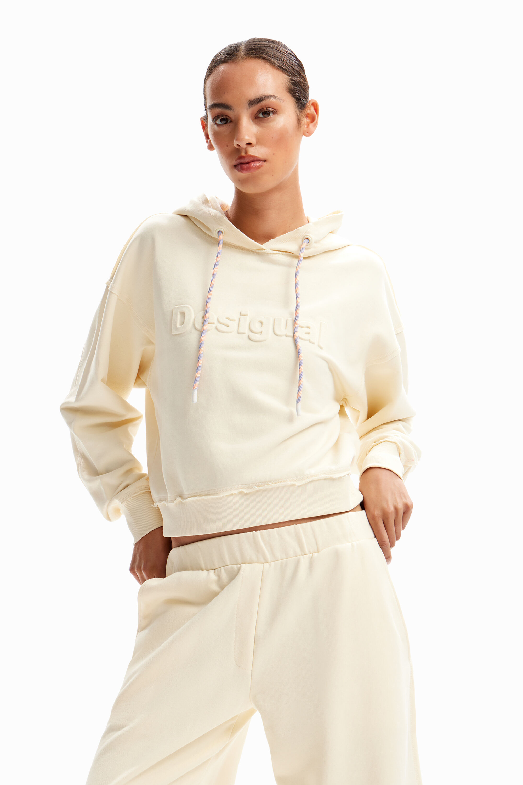 Sweat shirt court logo pour femme I Desigual