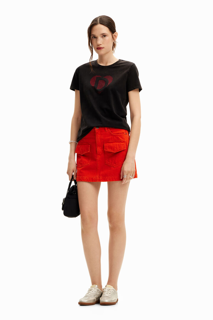 T-shirt imagotype strass | Desigual