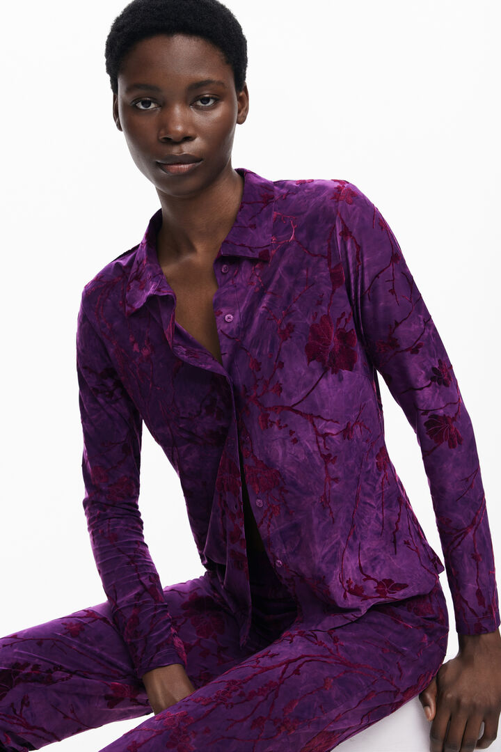 Camiseta abotonada oriental | Desigual