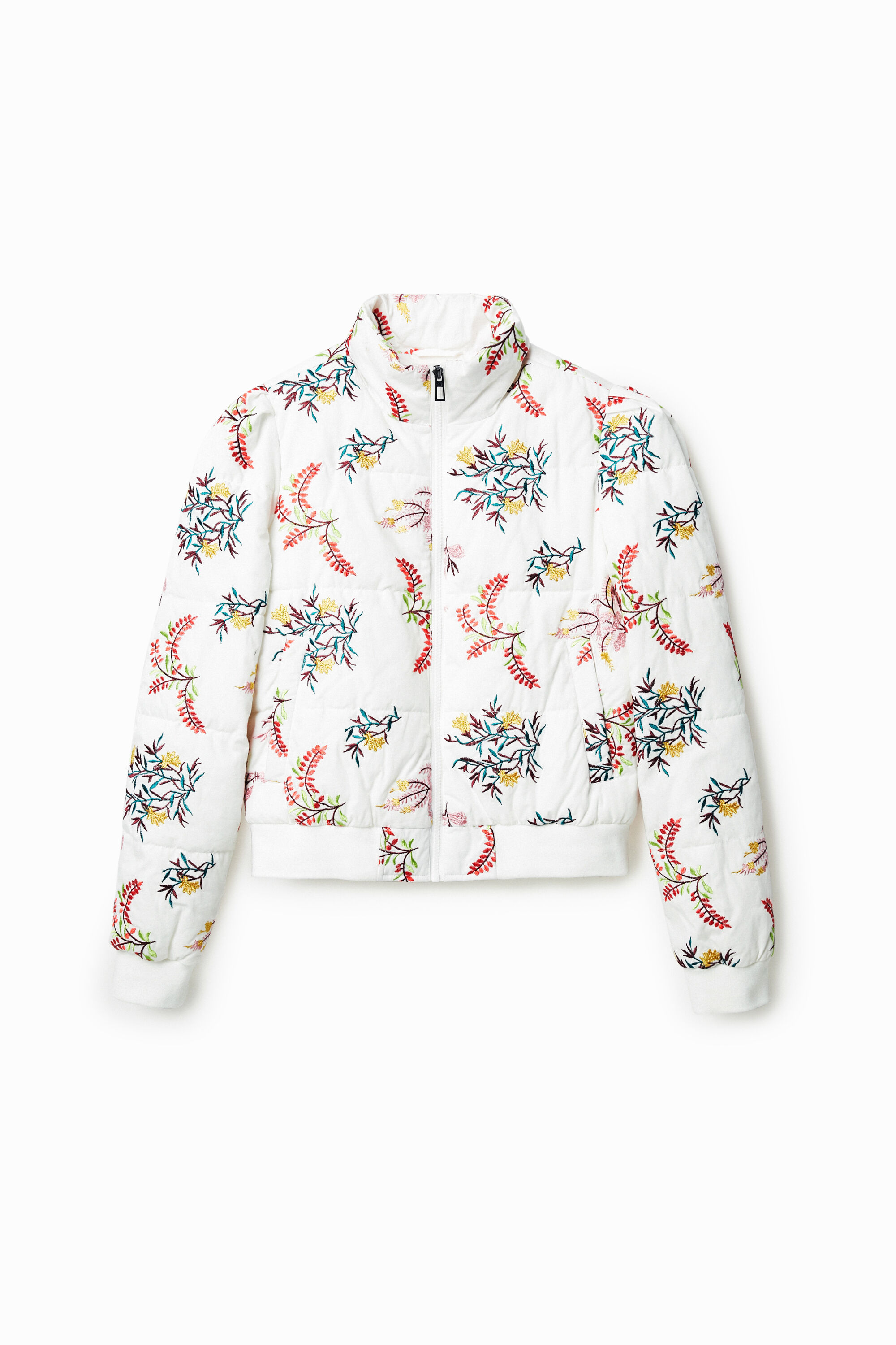 Desigual Floral quilted jacket
