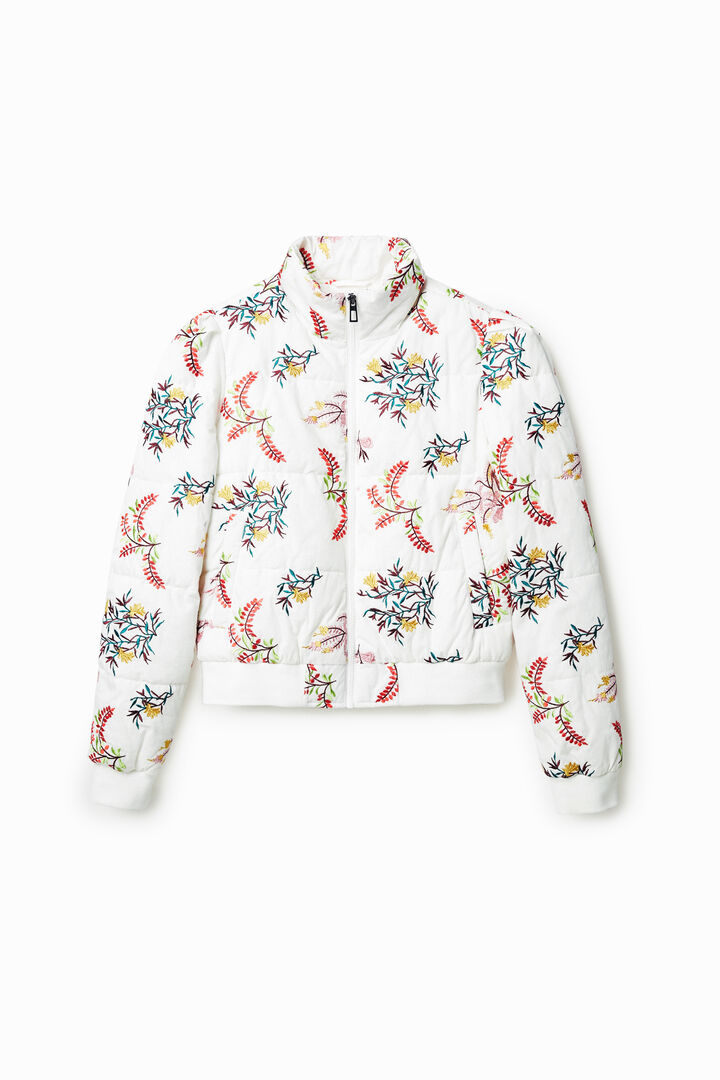 Veste matelassée avec dentelle | Desigual