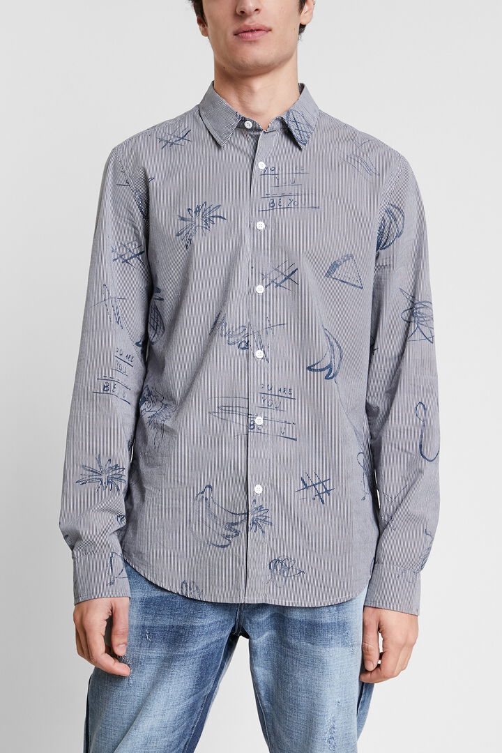 Camicia casual a righe e bolimanía | Desigual