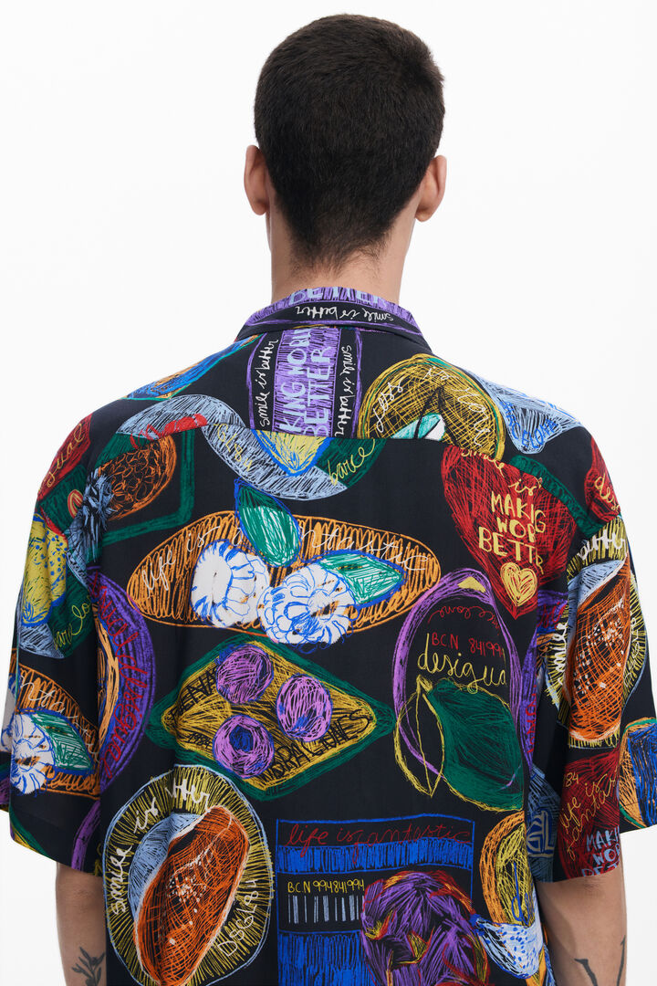 Camisa manga corta frutas | Desigual
