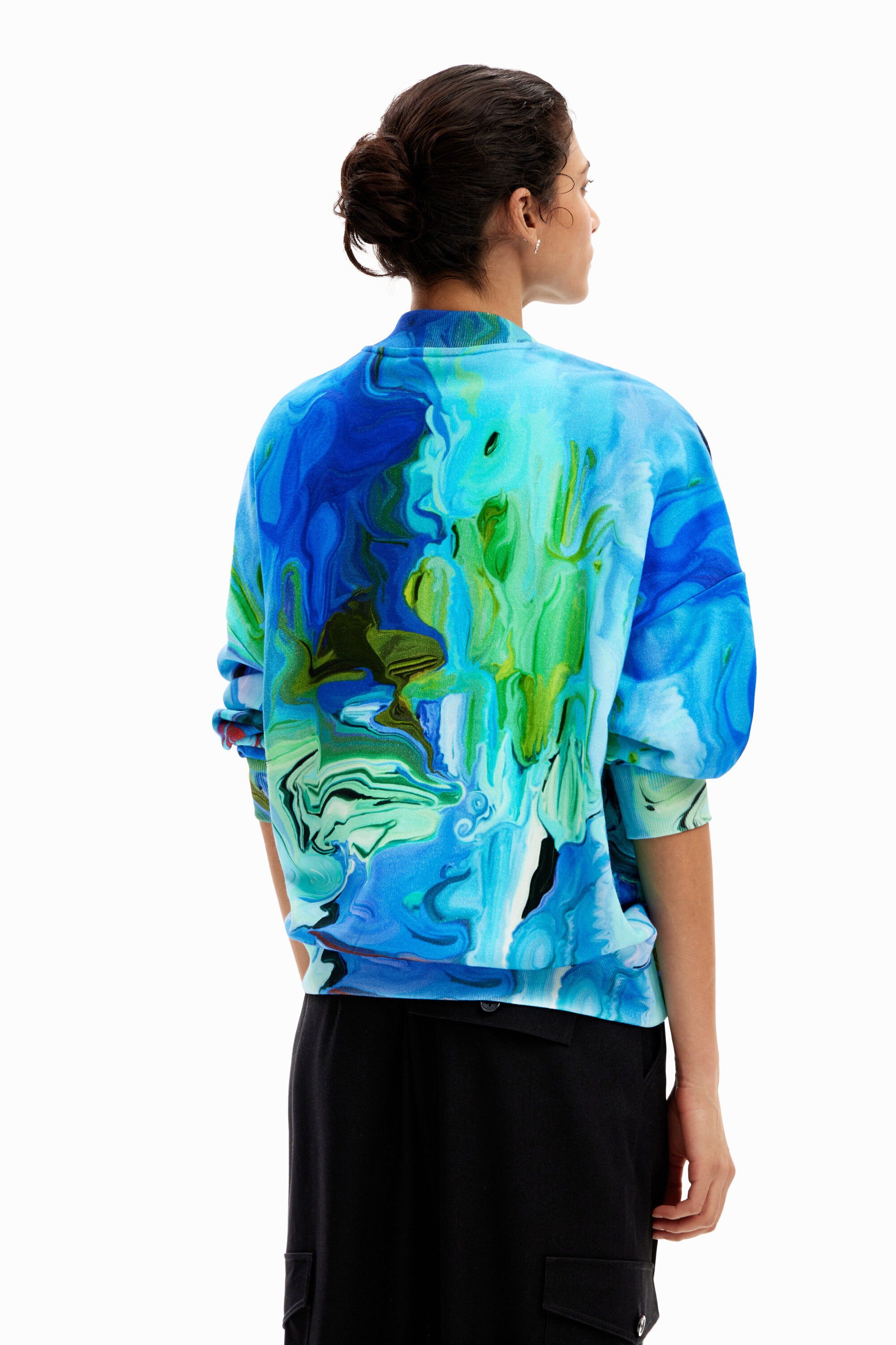 Desigual M. Christian Lacroix Arty Sweatshirt In Blue