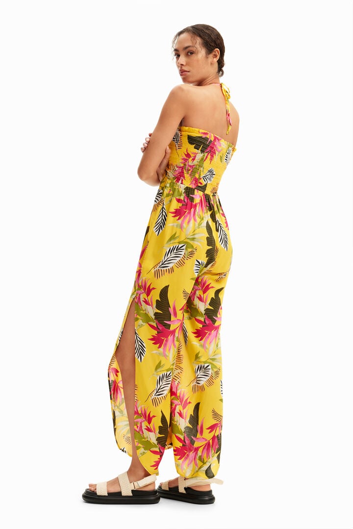 Mono largo halter tropical | Desigual