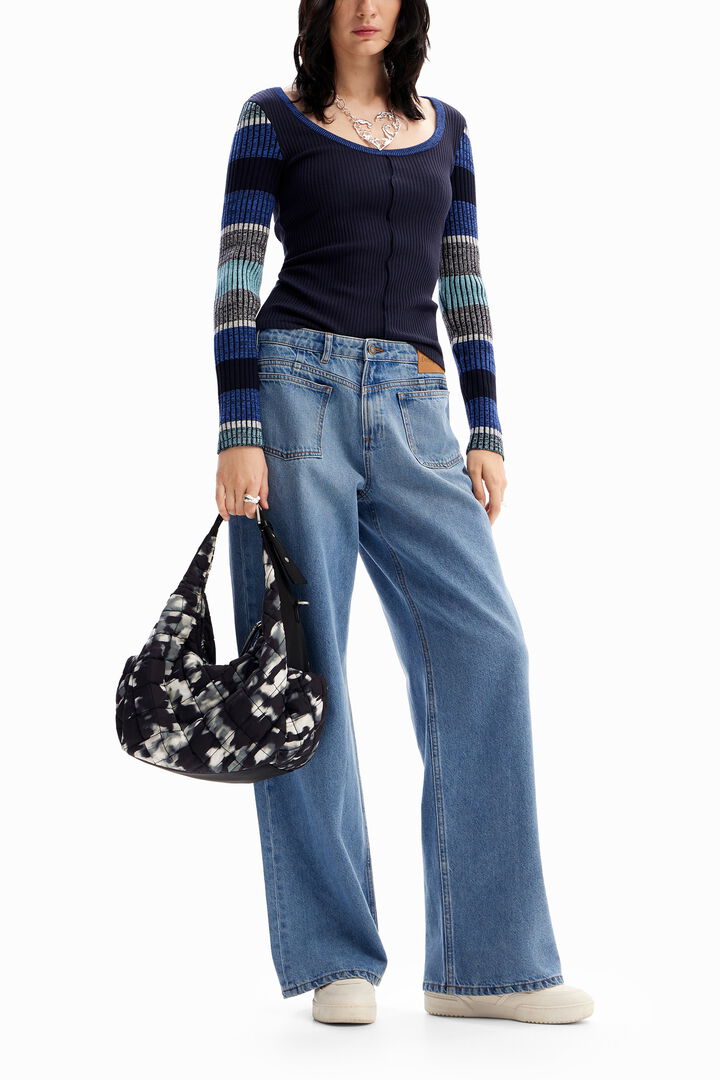Maglietta maniche lunghe righe | Desigual