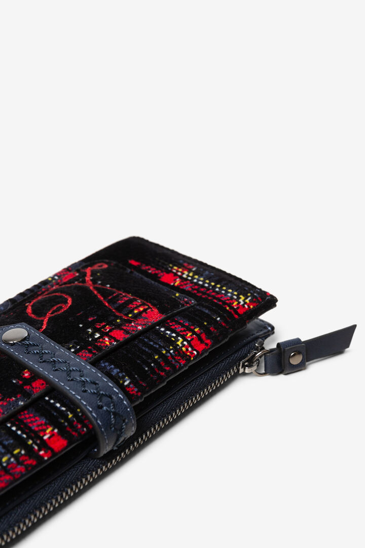 Rectangular tartan coin purse | Desigual