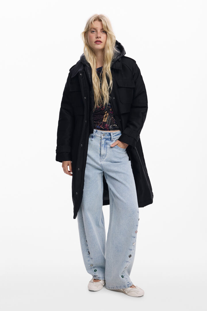 Manteau matelassé brillant | Desigual