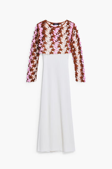 Vestido 2en1 crochet | Desigual