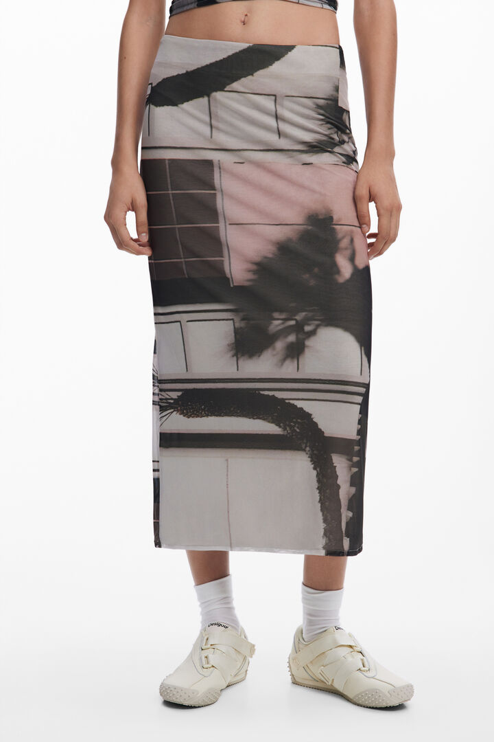 Straight tulle skirt | Desigual