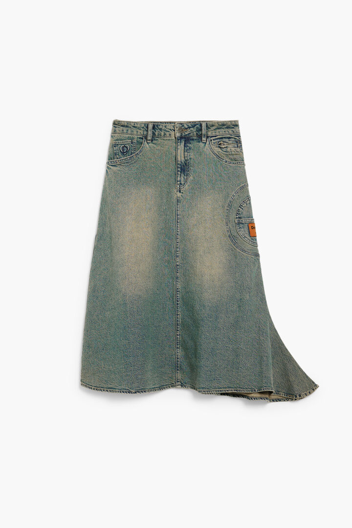 Asymetryczna spódnica jeansowa | Desigual