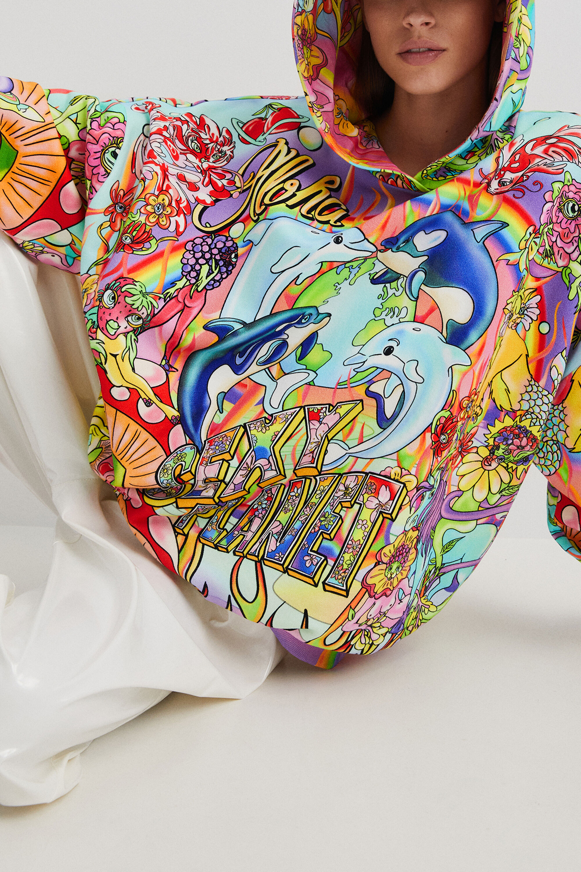 Oversized hooded sweatshirt Desigual
