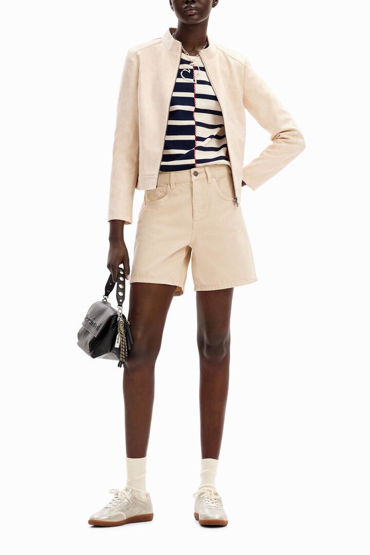 Plain denim shorts | Desigual