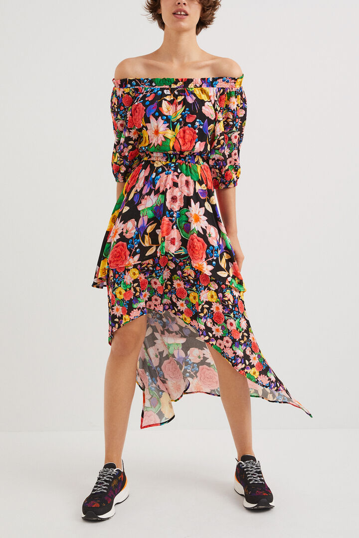 Floral layered dress | Desigual